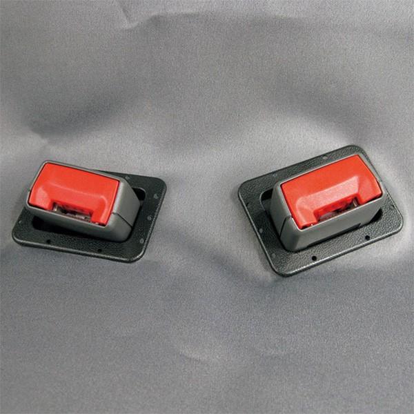 シートベルト用ホール レギュラー2個入り 軽自動車後席シートカバー用シートベルト穴補助具 ベルト通し穴/シートカバーホール