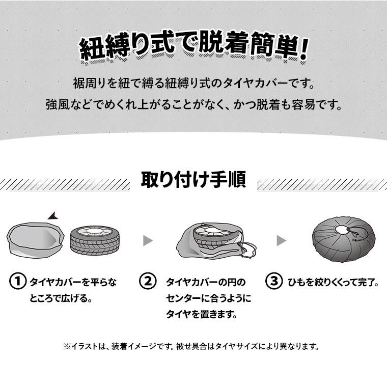 日本製 軽自動車 タイヤカバー ブラック 1本収納用 2枚入り Sサイズ Tb 1s タイヤ2本収納 撥水コーティング 保管 防犯 識別シール付 リッターカー アラデン スタイルマーケットyahoo ショップ 通販 Yahoo ショッピング