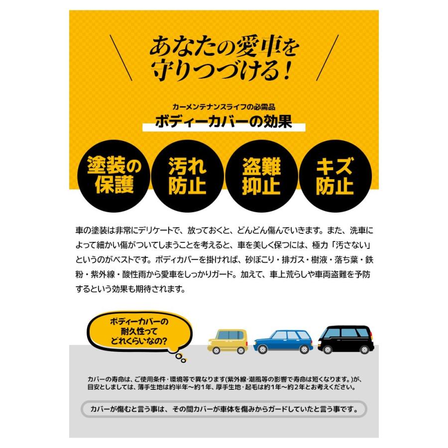 背高rv用 ボディーカバー Mv3 適合車長 4 30 4 61m ノア ヴォクシー 14 3ナンバー車除く 汎用 強風対策 大型吸盤固定式 撥水 ボディカバー アラデン 日本製 スタイルマーケットyahoo ショップ 通販 Yahoo ショッピング