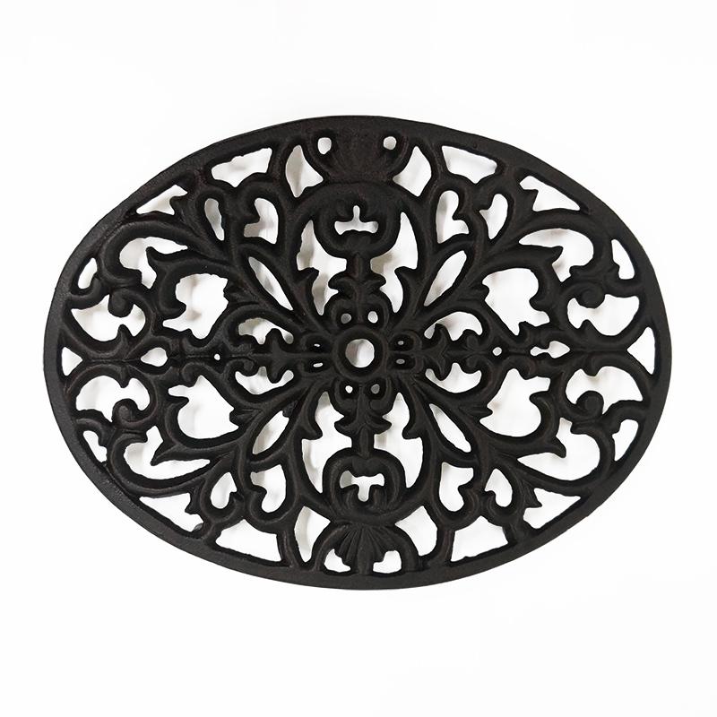 DULTON 鉄製鍋敷き 楕円/大 OVAL TRIVET アンティークブラック