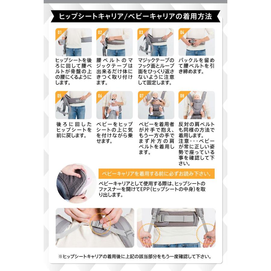 人間工学に基づいた3Way抱っこひも ベビーキャリア オールインワン 