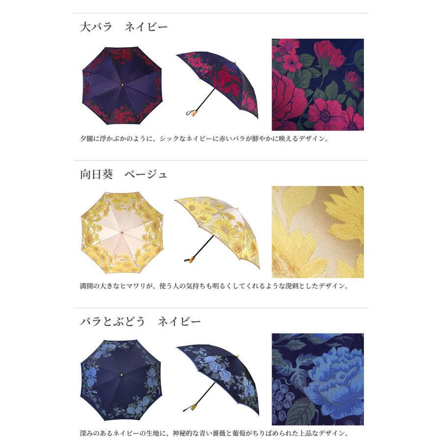 傘 レディース 織物の傘 絵おり 晴雨兼用傘 折りたたみ傘 日本製 槇田