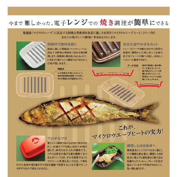 K+dep（ケデップ） レンジで簡単調理！陶器の魚焼き器！ マイクロ