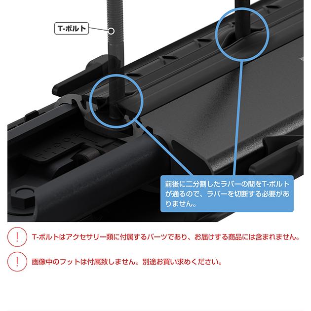 THULE（スーリー） ウイングバーエッジ（WingBar Edge） ブラック 1本