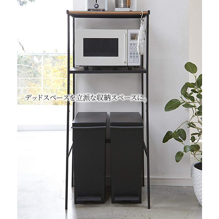 ゴミ箱上ラック TOWER(タワー)キッチンラック/収納/レンジ台/棚