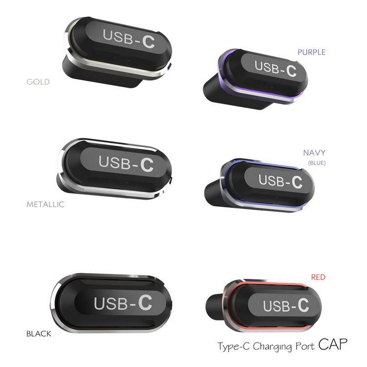 4個set TypeC CHARGING PORT CAP USBC チャージングポートキャップ 充電ポート保護 アルミ構造 タイプC