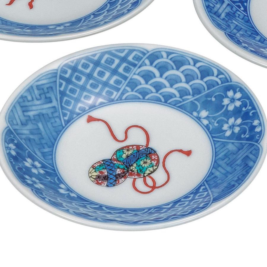 九谷焼 日本の伝統工芸品【九谷焼】 4.5号皿揃 絵変り玩具 (K9-41) (K8