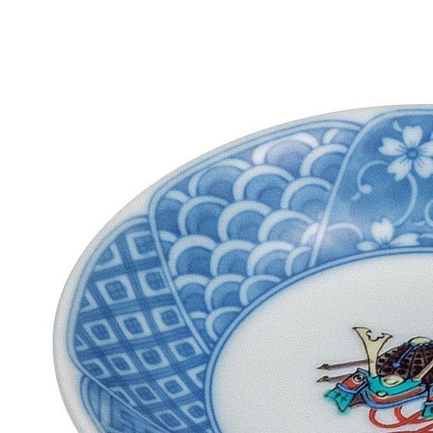 九谷焼 日本の伝統工芸品【九谷焼】 4.5号皿揃 絵変り玩具 (K9-41) (K8