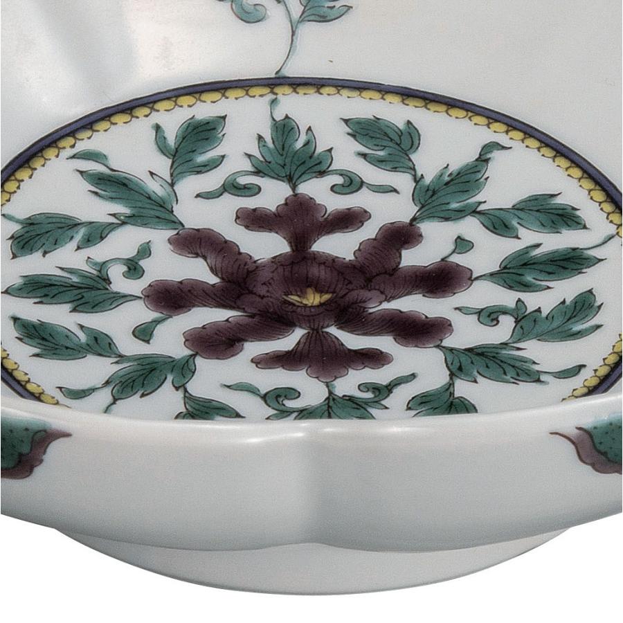 日本の伝統工芸品【九谷焼】 7号鉢 色絵牡丹図  銀泉窯 (K9-328) (K8-307)の画像