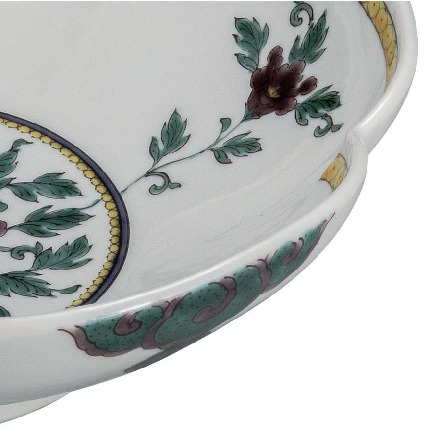 日本の伝統工芸品【九谷焼】 7号鉢 色絵牡丹図  銀泉窯 (K9-328) (K8-307)の画像