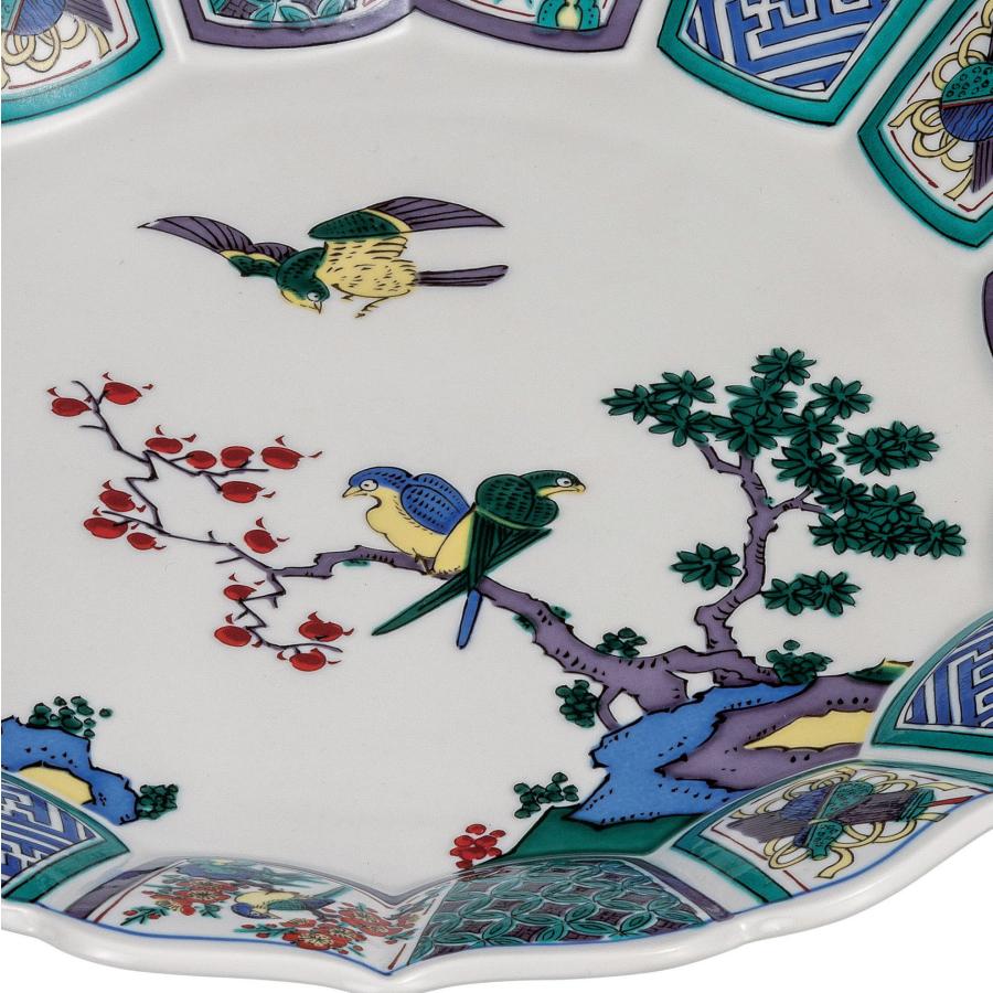 日本の伝統工芸品【九谷焼】 10号盛皿 古九谷   (K9-366) (K8-358)の画像