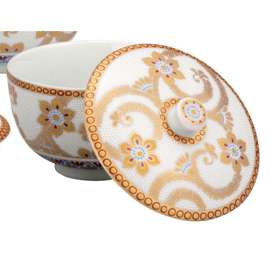 九谷焼 日本の伝統工芸品【九谷焼】 蓋付汲出揃 白粒金唐草 (K8 九谷焼 日本の伝統工芸品【九谷焼】 蓋付汲出揃 白粒金唐草 (K8