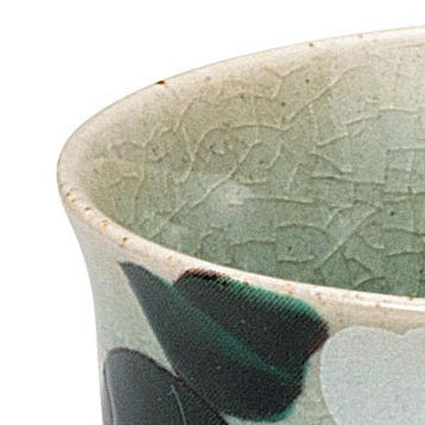 日本の伝統工芸品【九谷焼】 ペアマグカップ 金銀椿   (K9-1021) (K8-918)の画像