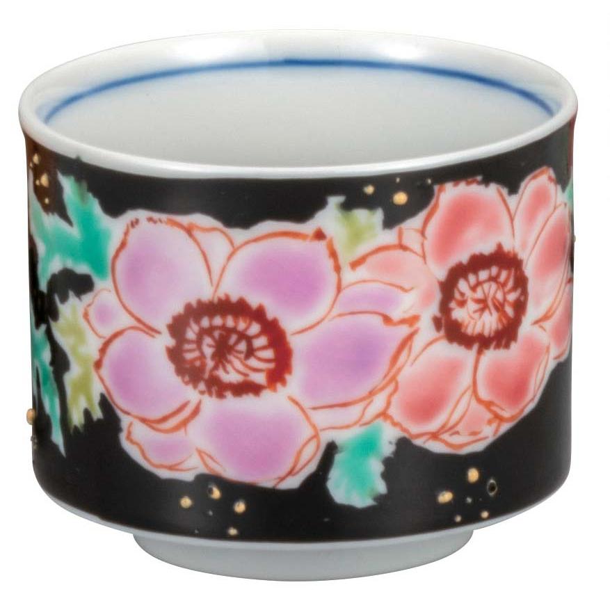 九谷焼 日本の伝統工芸品【九谷焼】 組盃 色絵花絵変り 澤田郁美 九谷焼 日本の伝統工芸品【九谷焼】 組盃 色絵花絵変り 澤田郁美