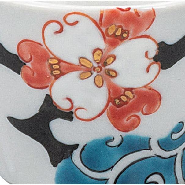 日本の伝統工芸品【九谷焼】 晩酌揃 色絵華唐草  佐藤剛志 (K9-1259) (K8-1177)の画像