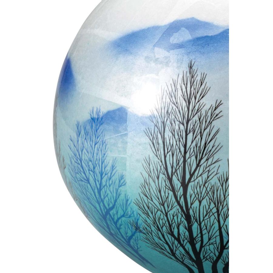 中田一於 淡青釉裏銀彩 花入 N40 日本工芸会正会員 九谷焼 中田一於 淡青釉裏銀彩 花入 N40 日本工芸会正会員 九谷焼 中田