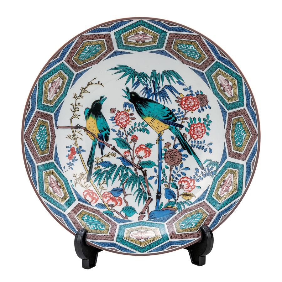 古久谷　大皿 古九谷色絵鳳凰文皿 | Old Kutani / Kutani ware【4K】【作品の