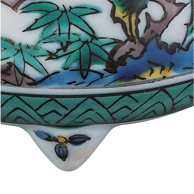 新品未使用品　香炉　九谷焼 九谷焼 日本の伝統工芸品【九谷焼】 3.5号香炉 古九谷花鳥 (K9-1495
