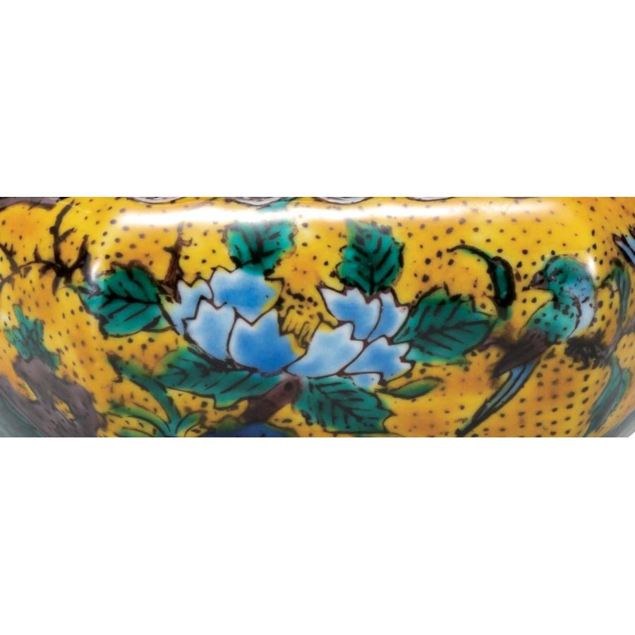 九谷焼　吉田屋花鳥4号香炉 4.5号香炉 吉田屋割取花鳥