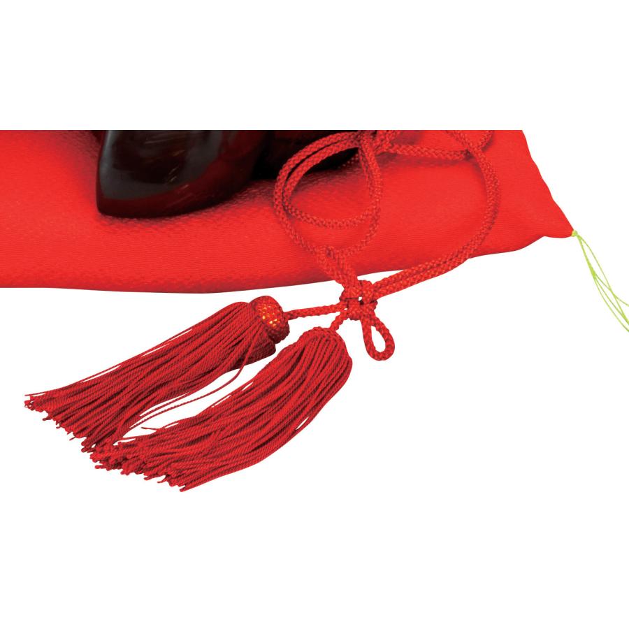 九谷焼 日本の伝統工芸品【九谷焼】 13号小槌 赤彩盛 房・布団付 (K8