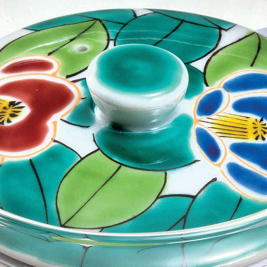 九谷焼 日本の伝統工芸品【九谷焼】 九谷和 ポット NAGOMI POT 色絵椿