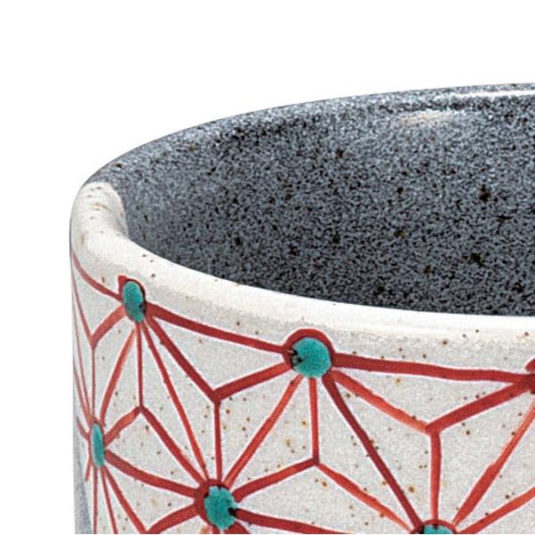 日本の伝統工芸品【九谷焼】 ペアマグカップ 麻文   (K9-1018)の画像