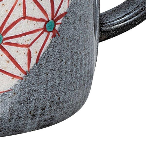 日本の伝統工芸品【九谷焼】 ペアマグカップ 麻文   (K9-1018)の画像