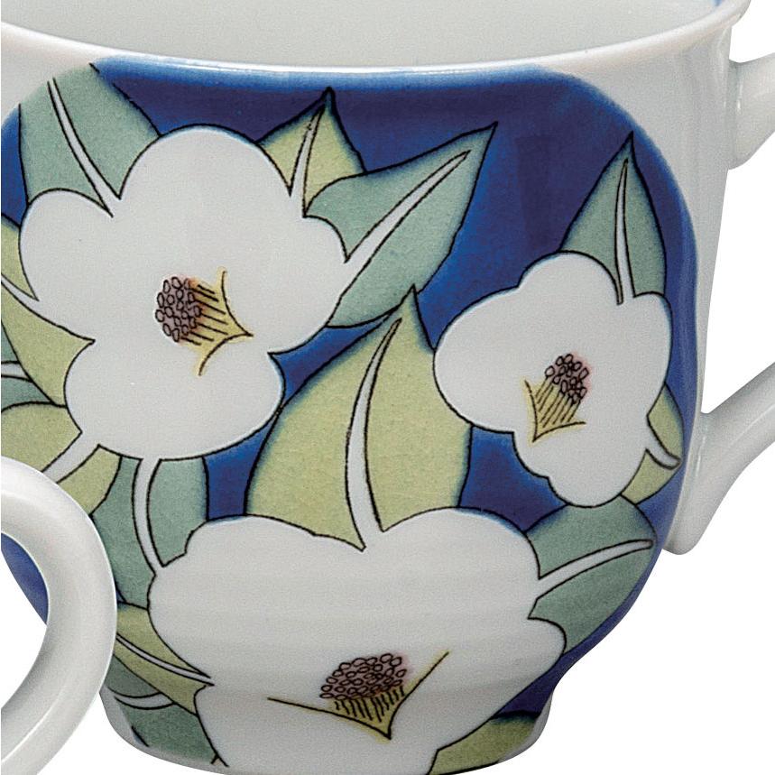 マグカップ ペア セット 九谷焼 椿に鳥 陶器 高級 ブランド 食器 日本