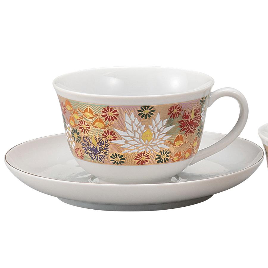 九谷焼 日本の伝統工芸品【九谷焼】 ペアコーヒー 花詰 (K9-1098