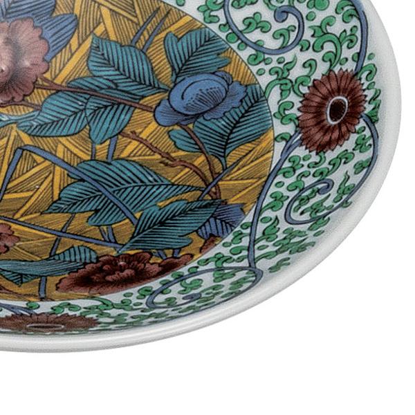 九谷焼 日本の伝統工芸品【九谷焼】 5.2号皿揃 古九谷風 (K9-114