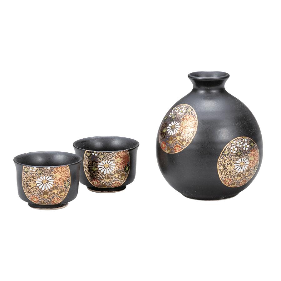 九谷焼 日本の伝統工芸品【九谷焼】 晩酌酒器 金花詰 (K9-1234