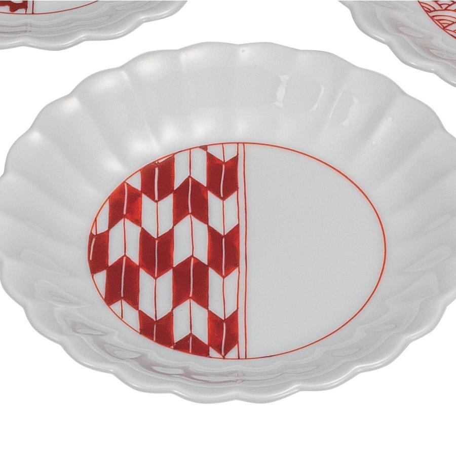 日本の伝統工芸品【九谷焼】 5号皿揃 吉祥文様  田中柚伎 (K9-130)_3