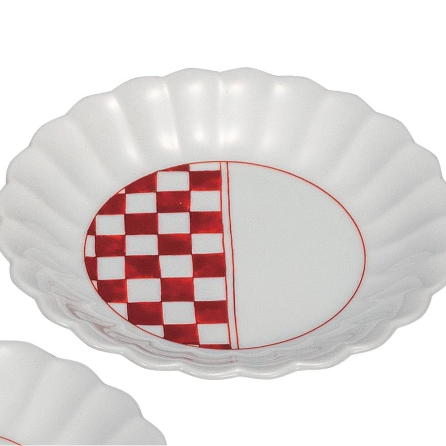 日本の伝統工芸品【九谷焼】 5号皿揃 吉祥文様  田中柚伎 (K9-130)_5
