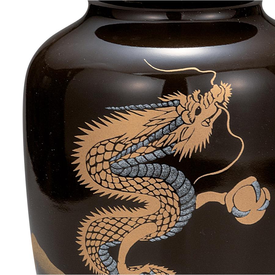 九谷焼 日本の伝統工芸品【九谷焼】 8号花瓶 昇り龍 (K9-1321