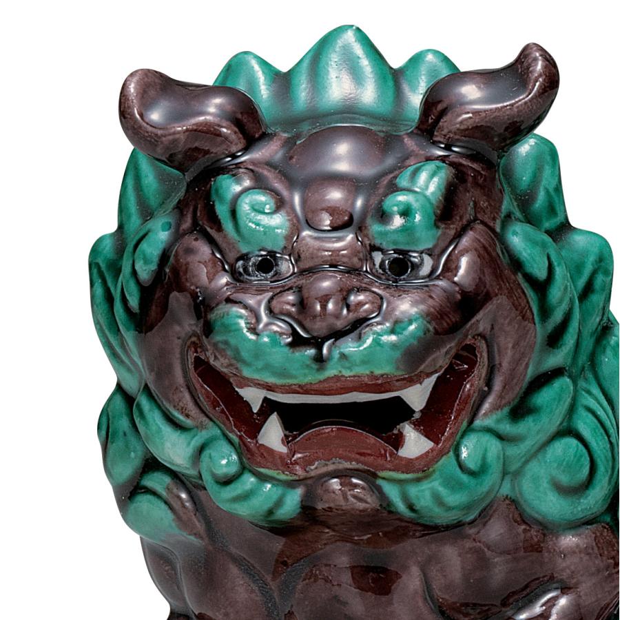 九谷焼 日本の伝統工芸品【九谷焼】 4.5号立獅子 交趾 (K9-1732