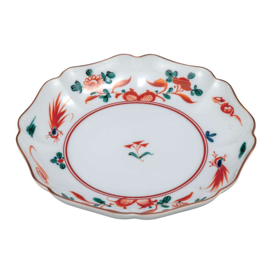 九谷焼 日本の伝統工芸品【九谷焼】 6.5号皿 呉須赤絵 (K9-3119