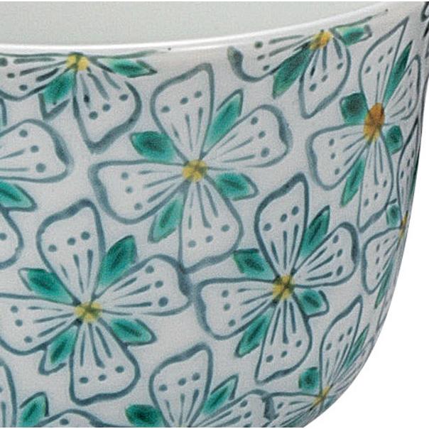 九谷焼 日本の伝統工芸品【九谷焼】 茶器 花紋 網付 (K9-839) : 九谷焼