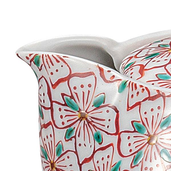 九谷焼 日本の伝統工芸品【九谷焼】 茶器 花紋 網付 (K9-839) : 九谷焼