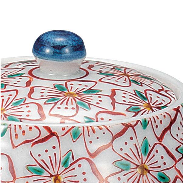 九谷焼 日本の伝統工芸品【九谷焼】 茶器 花紋 網付 (K9-839) : 九谷焼