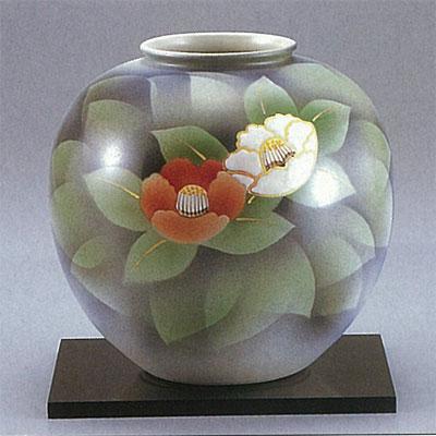 限定品】 九谷焼 6号花瓶 紅白椿 : ys631-11 : 九谷焼 STYLeNCE 