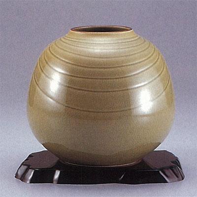 日本の伝統工芸品【九谷焼】 7号花瓶 【限定品】流水紋 ys633-03