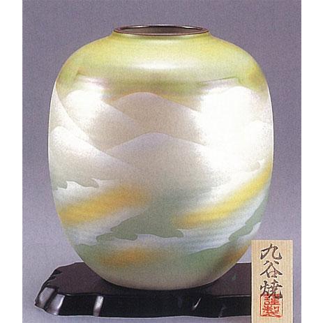 日本の伝統工芸品【九谷焼】　8号花瓶 　【限定品】ラスター連山　ys640-03