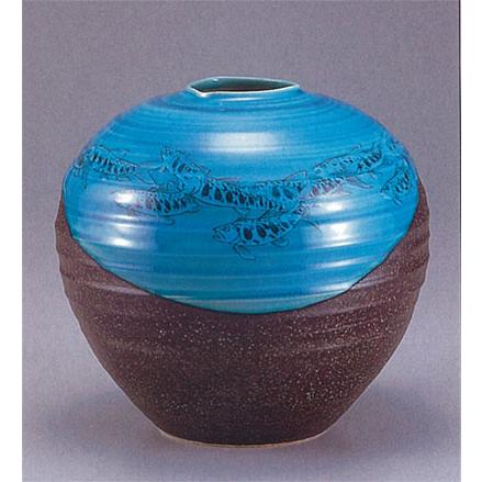 日本の伝統工芸品【九谷焼】 8号花瓶 【限定品】清流 ys641-09