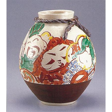 九谷焼花瓶 花瓶（8号） 青手鳳凰図 [ 福田良則 ]