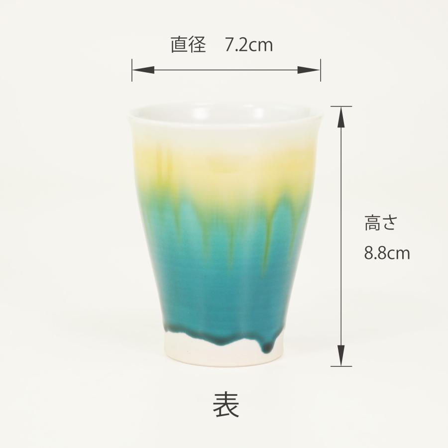 九谷焼 徳田八十吉 彩釉フリーカップ 瑞穂 : 九谷焼 STYLeNCE