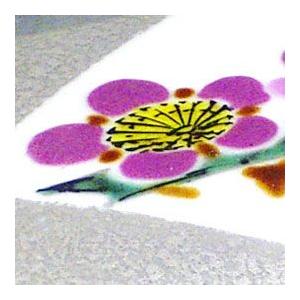 NA3268 九谷焼 泰山窯「武腰敏昭」作 色絵梅の図飾陶板 大皿 NA3268 九谷焼 泰山窯「武腰敏昭」作 色絵梅の図飾陶板 大皿 NA3268