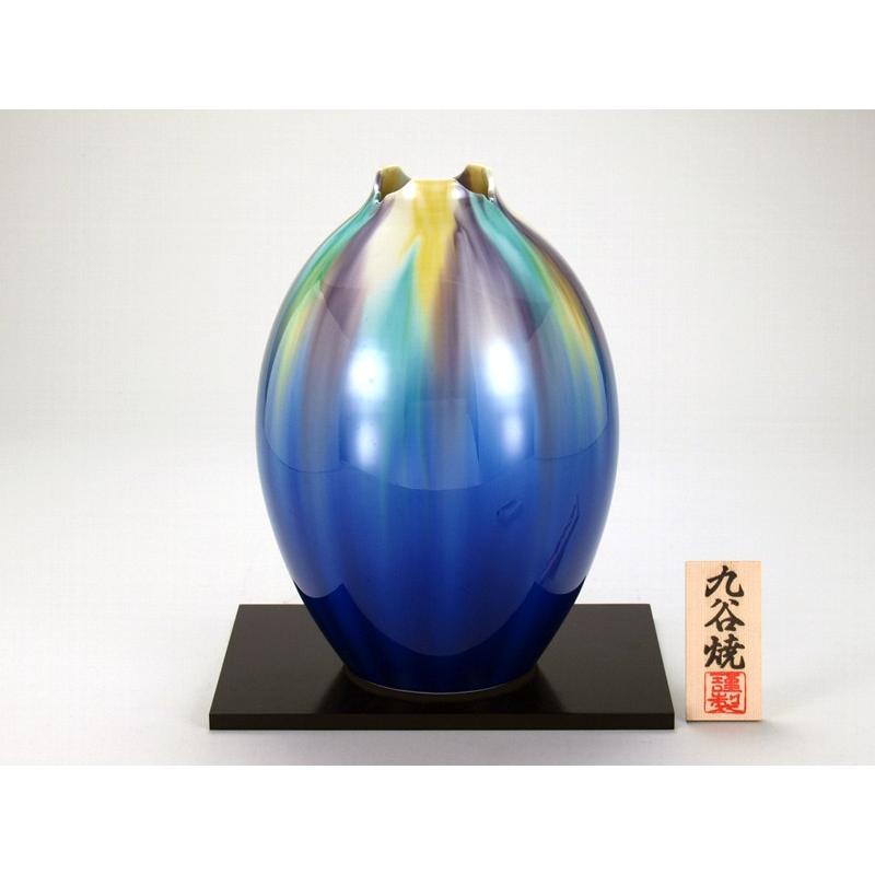 九谷焼　陶器壺 日本の伝統工芸品【九谷焼】9号花瓶 釉彩 N176-07 : 九谷焼 STYLeNCE