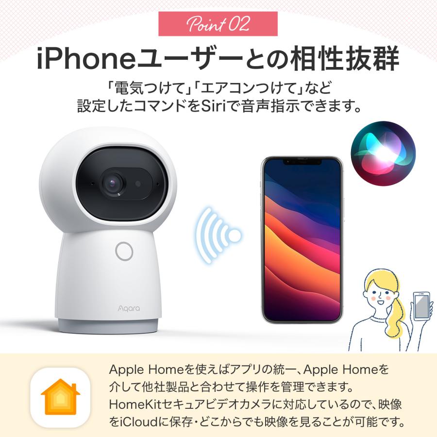 Aqara CH-H03 G3ハブ 監視 室内 見守りスマートホーム アカラ Aqara スマート防犯カメラHub G3 ネットワークカメラ WiFi 1080P フル