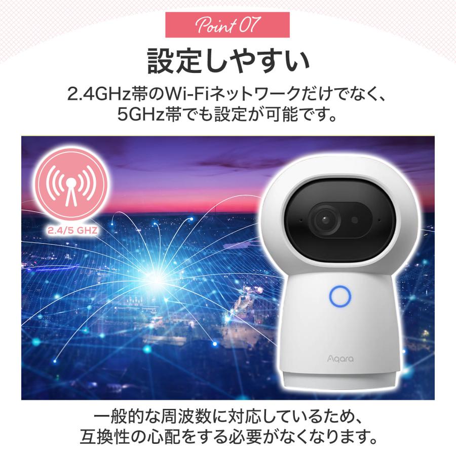 Aqara スマート防犯カメラHub G3 ネットワークカメラ WiFi 1080P フル