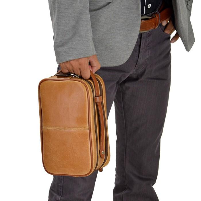 日本製 セカンドバッグ メンズ クラッチバッグ ダブルファスナー 冠婚